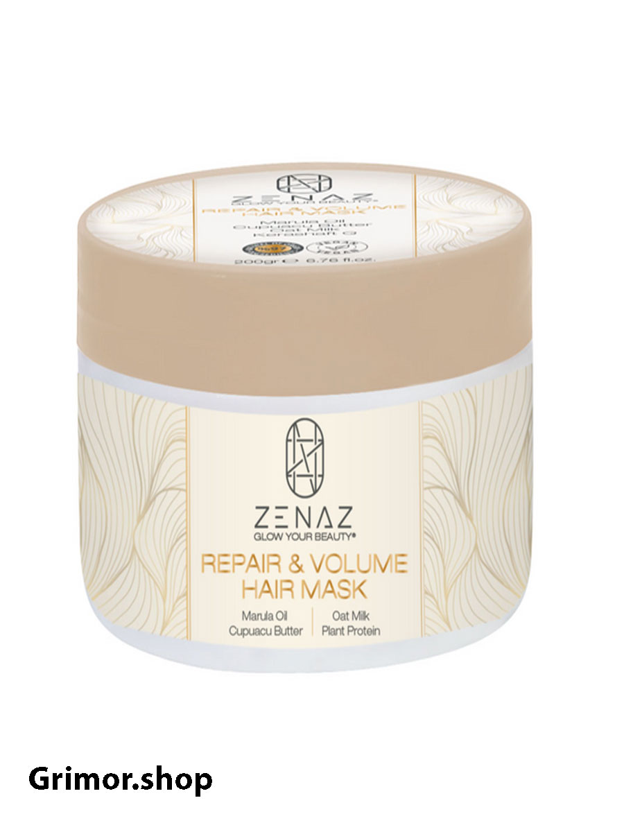 ماسک مو ترمیم‌ کننده و حجم‌ دهنده مو ۲۰۰ گرم – زیناز Zenaz محصولات طبیعی مراقبت از مو و بدن
