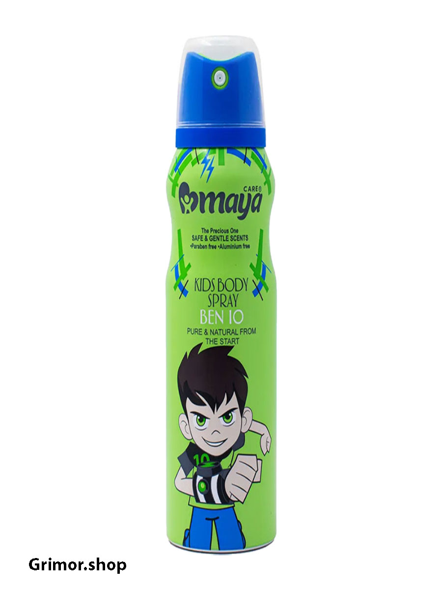 اسپری بدن کودک مایا کر Maya Care مدل Ben 10 بن تن حجم 130 میل