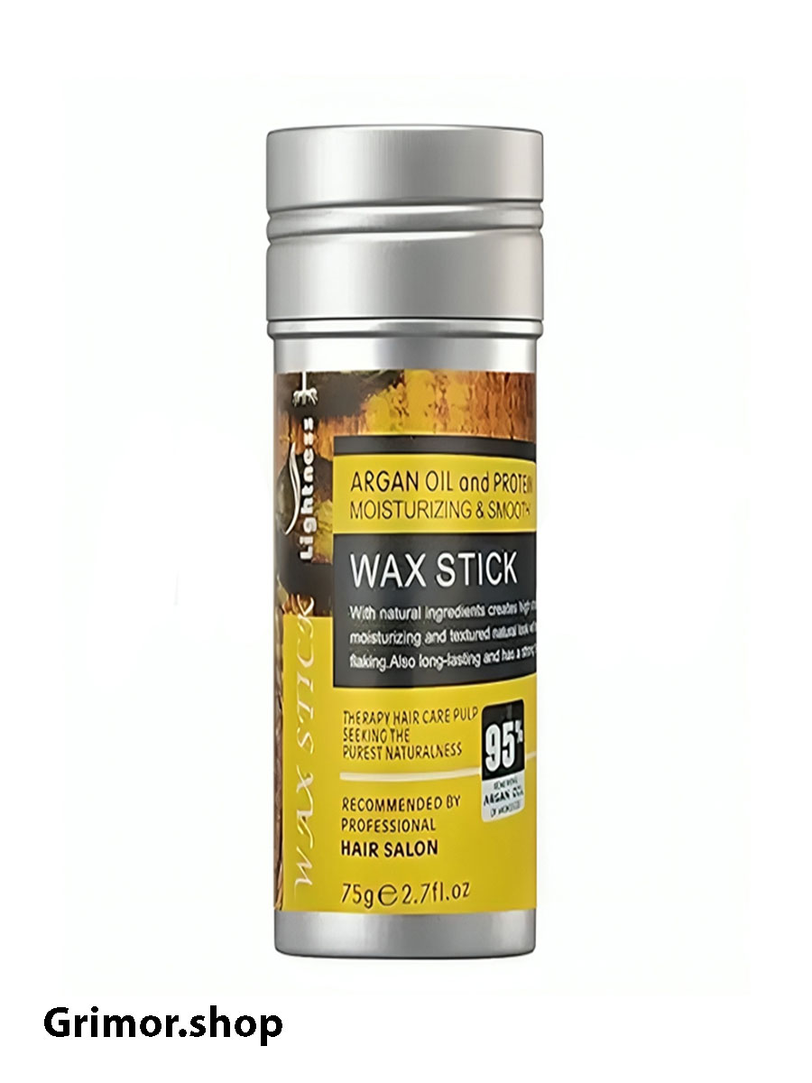 وزگیر مو حاوی روغن آرگان لایتنس حجم 75 گرم Lightness Argan Oil and Protein Moisturizing & Smooth Wax Stick