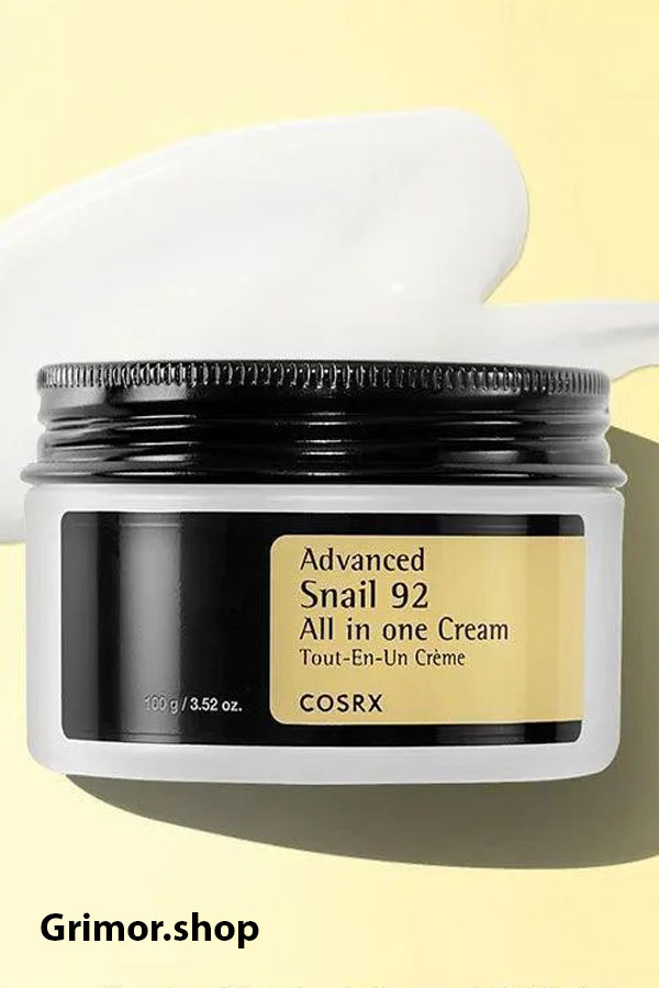 کرم مرطوب کننده حلزون کوزارکس مدل Advanced Snail 92 All In one آبرسان و چند منظوره اصل- 100 گرم